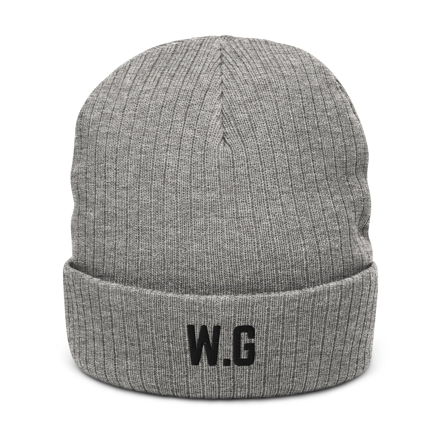 W.G Ribbed knit beanie