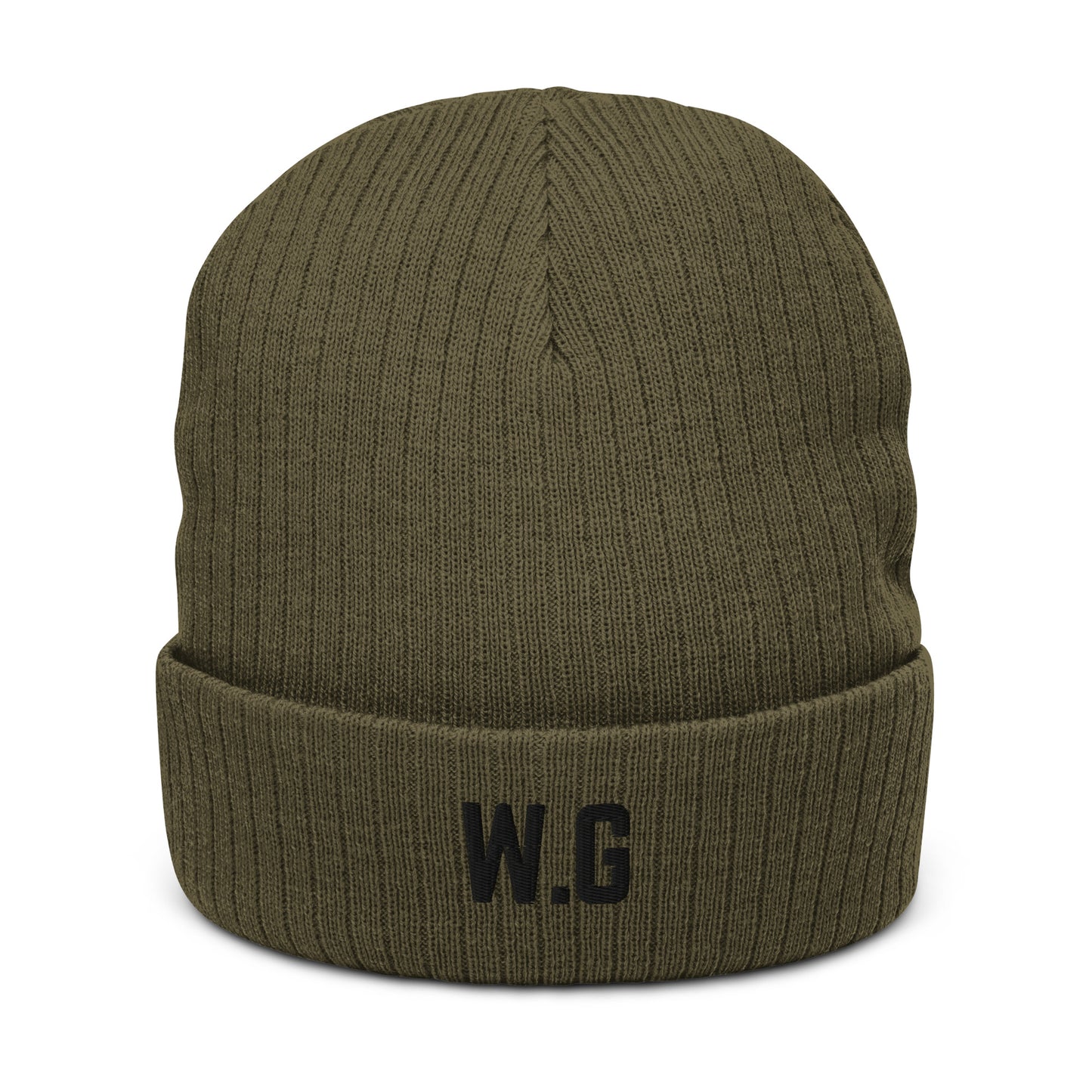 W.G Ribbed knit beanie